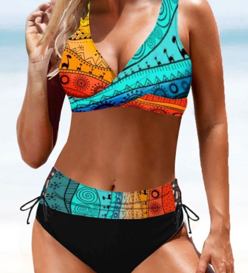 Eva - Vrolijke Kleurrijke Bikini