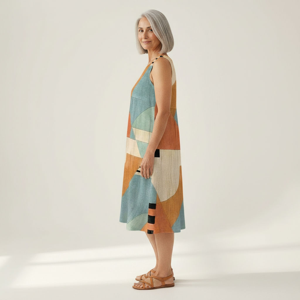 Iris - Mouwloze midi-jurk - afbeelding 3