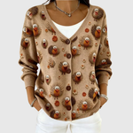 Greta - Comfortabele gebreide cardigan met knopen