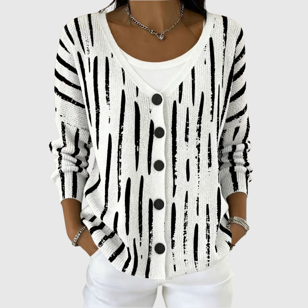 Paula - Comfortabele gebreide cardigan met knopen