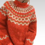 Carla - Vintage trui - Oranje
