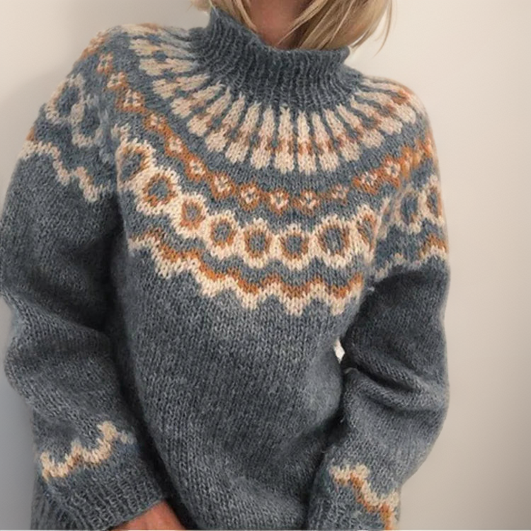 Carla - Vintage trui - Grijs