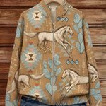 Brigitte - Gebreid vest met paarden- en cactusmotief - afbeelding 6