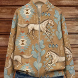 Brigitte - Gebreid vest met paarden- en cactusmotief - afbeelding 6