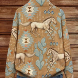 Brigitte - Gebreid vest met paarden- en cactusmotief - afbeelding 9
