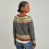 Frances - Vintage gebreide trui - achteraanzicht