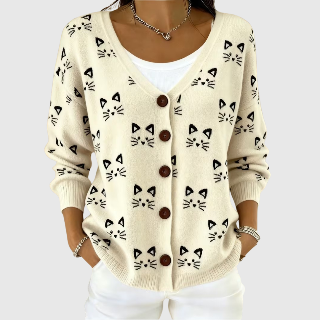 Theresa - Comfortabele gebreide cardigan met knopen