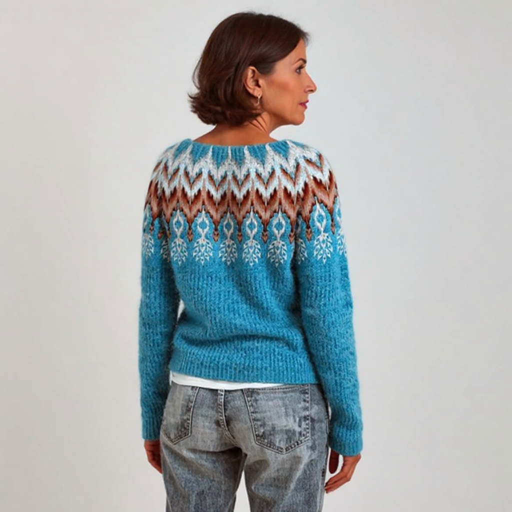 Elaine - Vintage trui - achteraanzicht