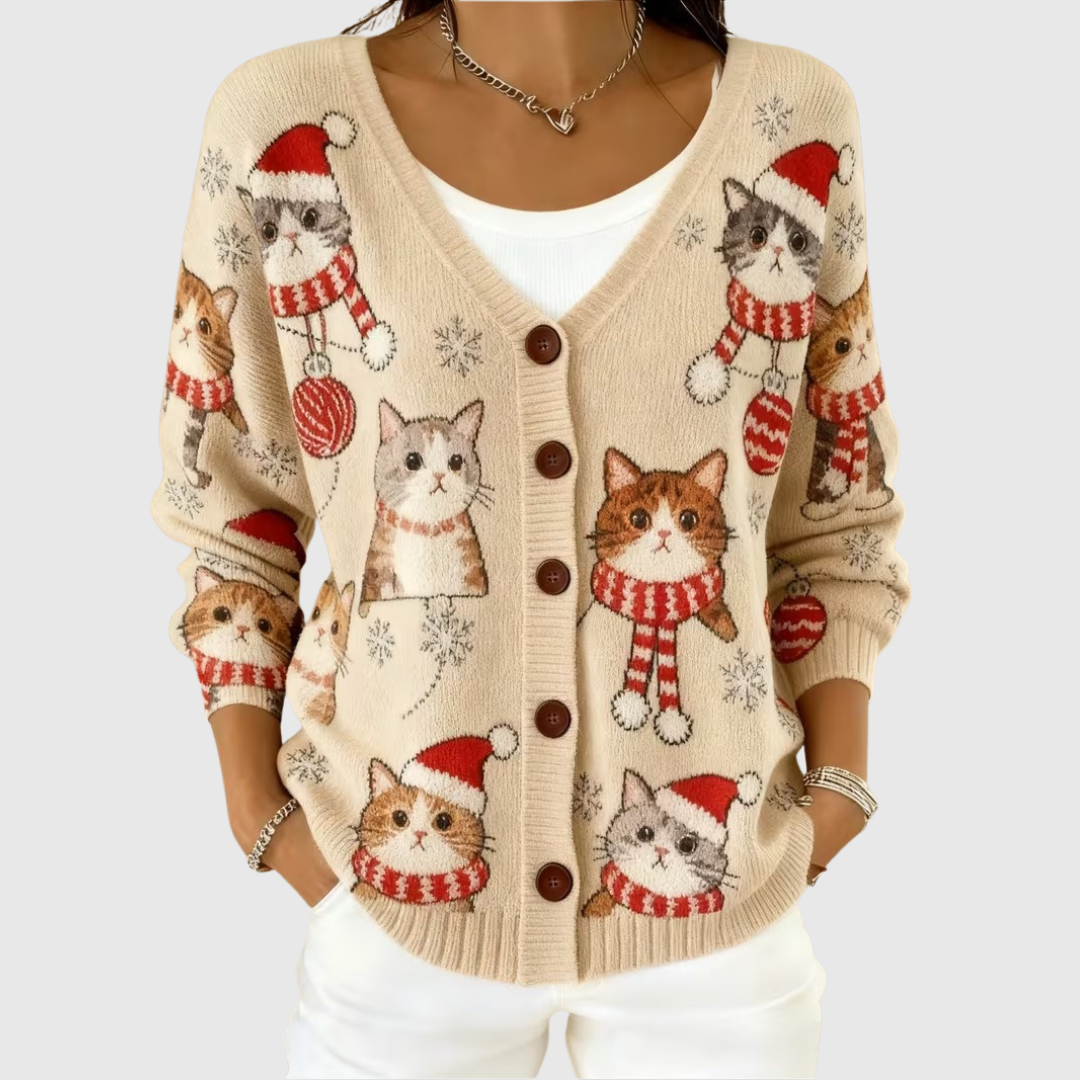 Charlotte - Comfortabele gebreide cardigan met knopen