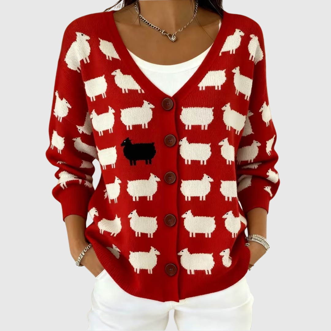 Elisabeth - Comfortabele gebreide cardigan met knopen