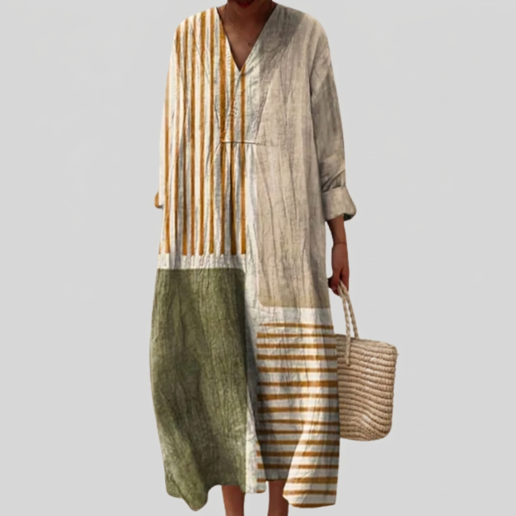Nina - Mouwloze midi-jurk