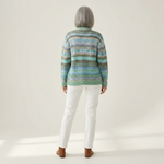 Bettina - Vest met Scandinavisch pastelpatroon - achteraanzicht