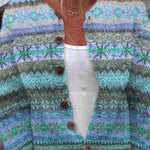 Bettina - Vest met Scandinavisch pastelpatroon