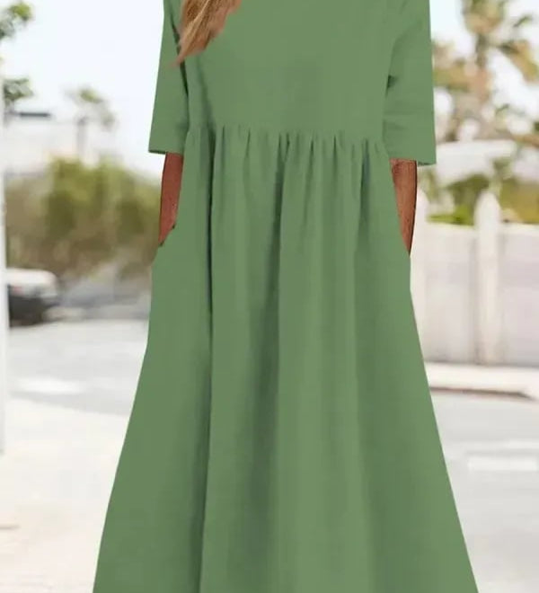 Doortje | Elegante damesjurk met ronde hals