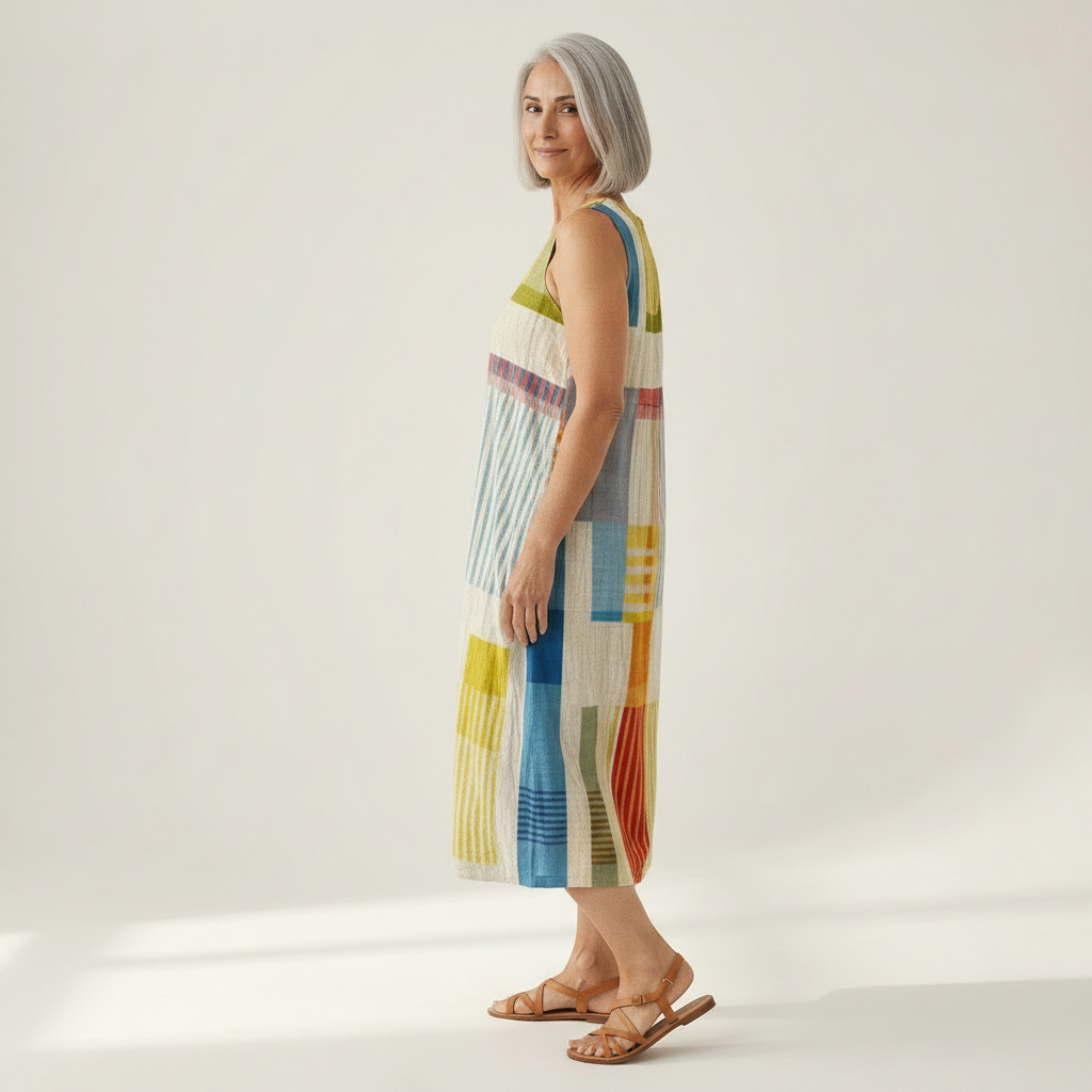 Elra - Mouwloze midi-jurk - afbeelding 3