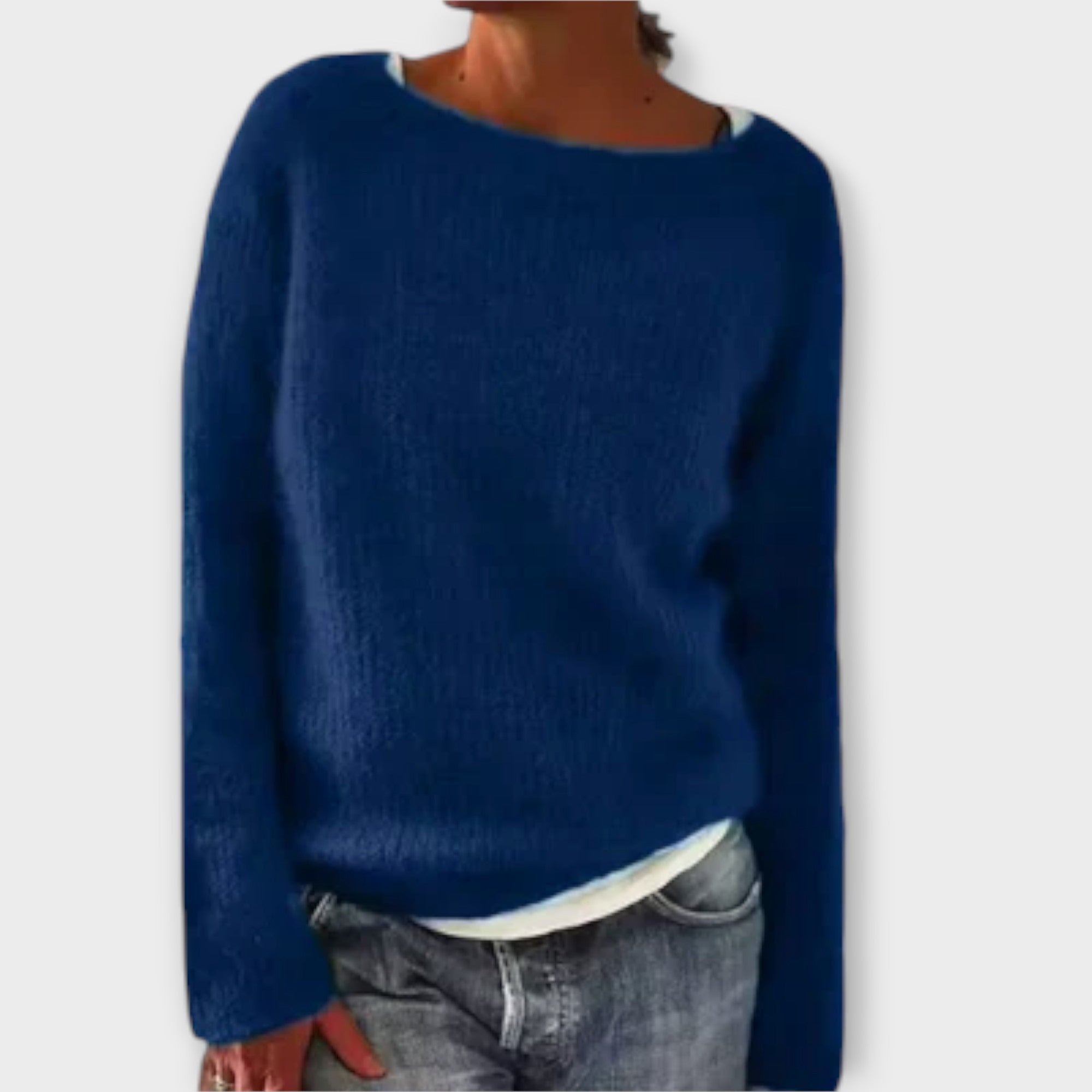 Fiona - Vintage trui - Blauw