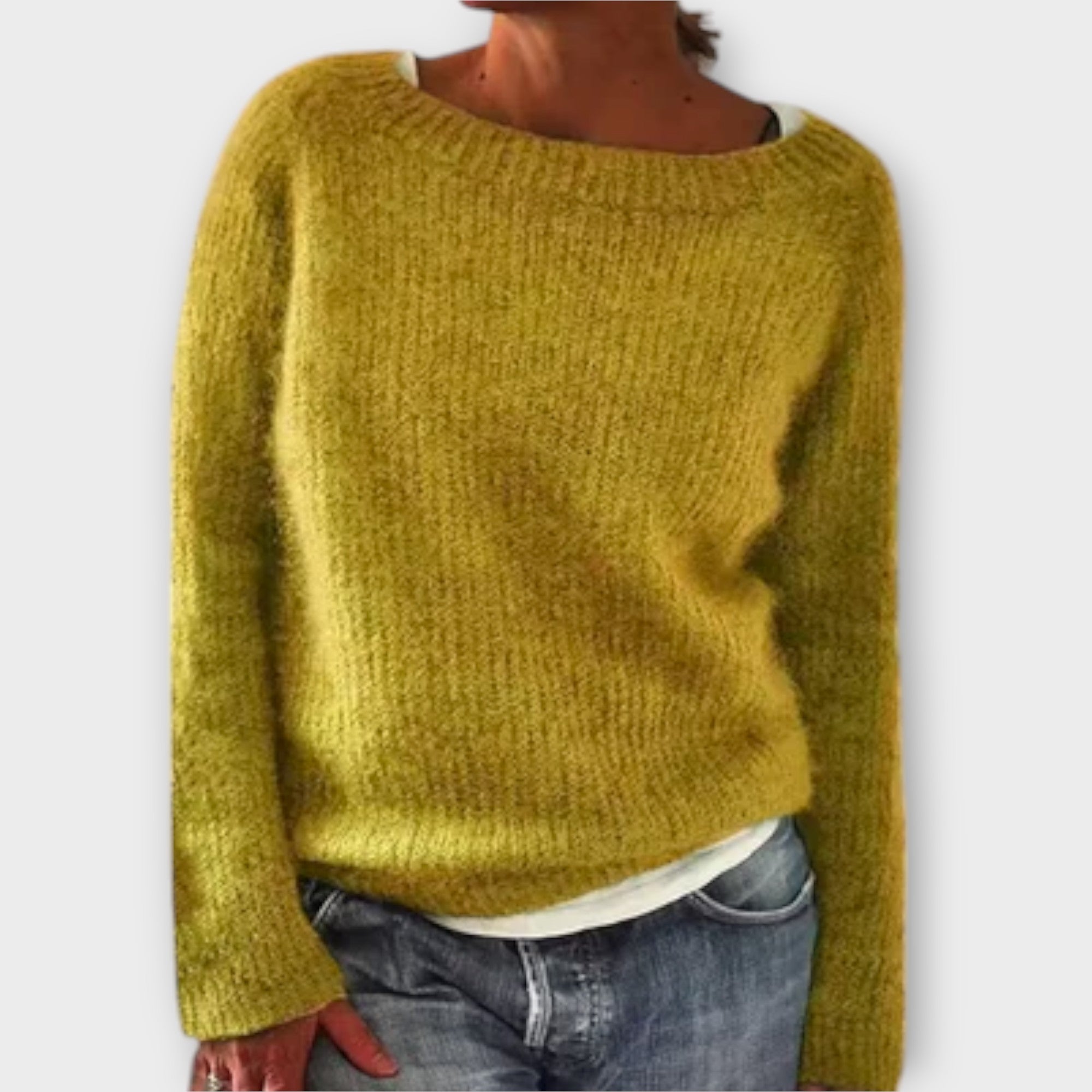 Fiona - Vintage trui - Geel