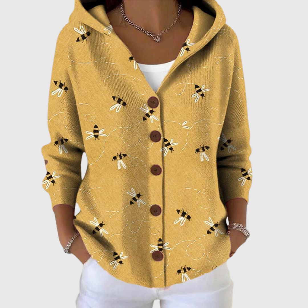 Helene - Comfortabele gebreide cardigan met capuchon