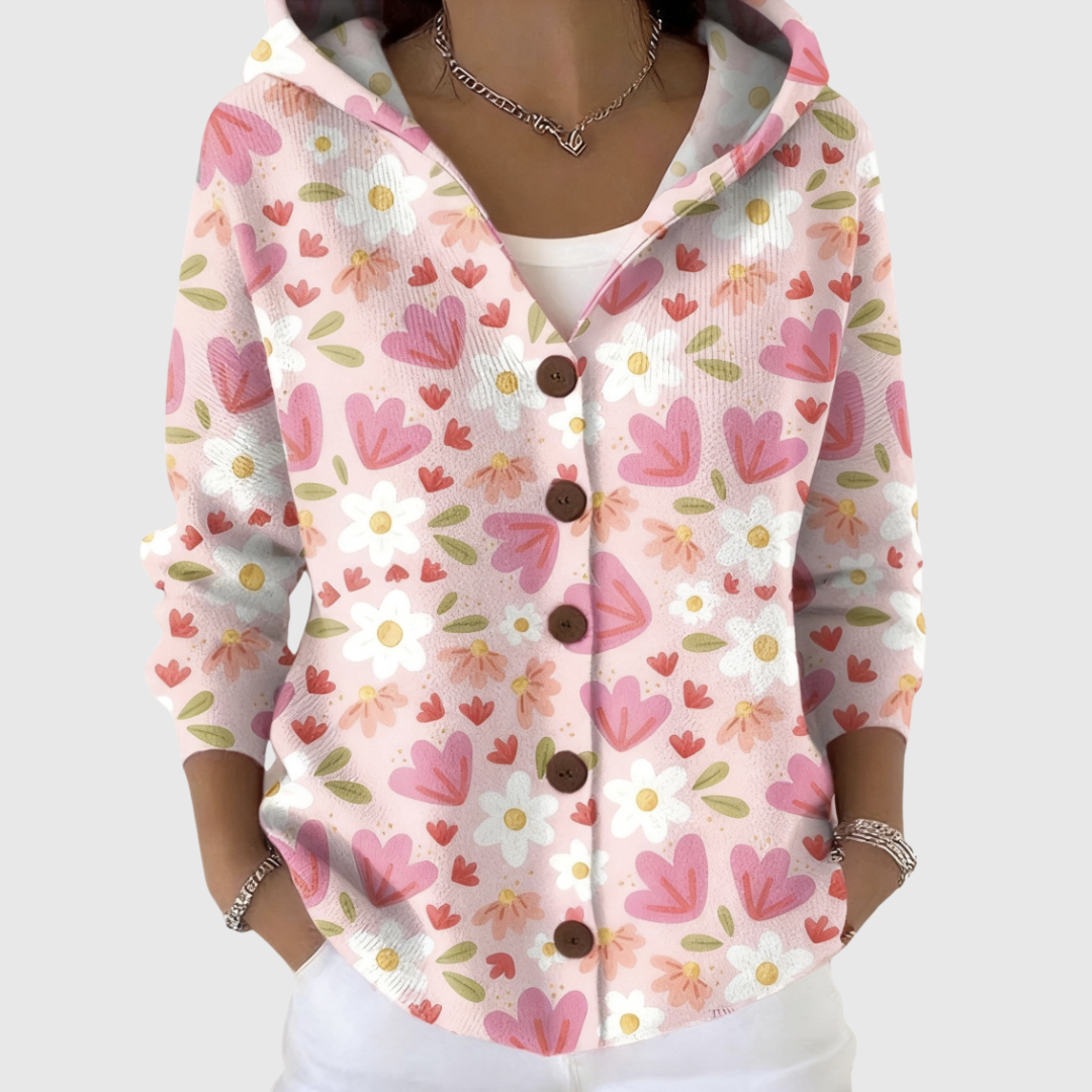 Marlene - Comfortabele gebreide cardigan met capuchon