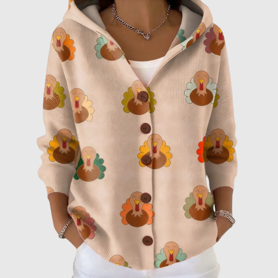 Johanna - Comfortabele gebreide cardigan met capuchon