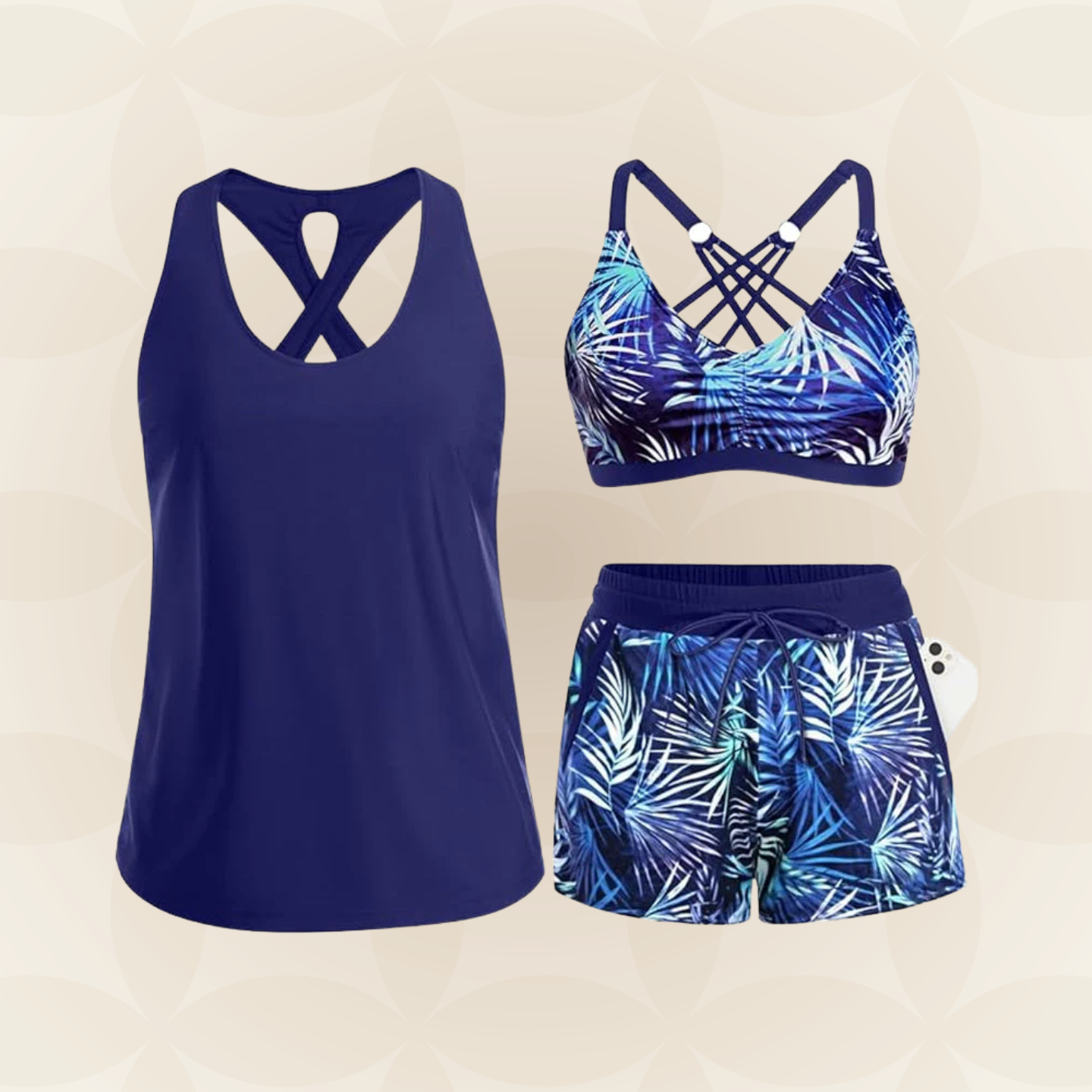 Rosalie | Badmodeset met koordsluiting
