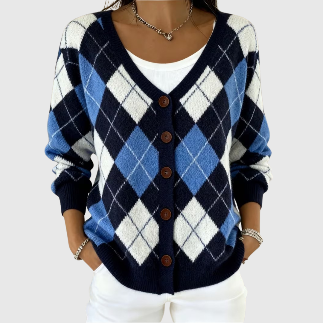 Frieda - Comfortabele gebreide cardigan met knopen
