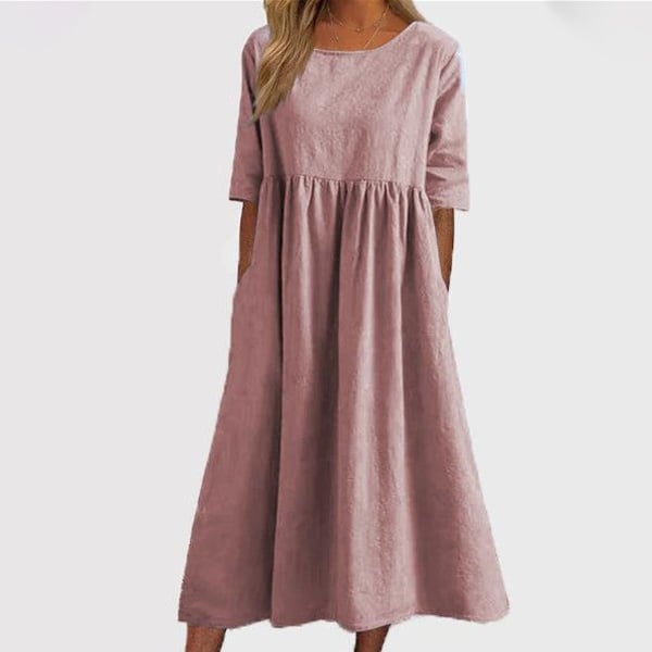 Doortje | Elegante damesjurk met ronde hals