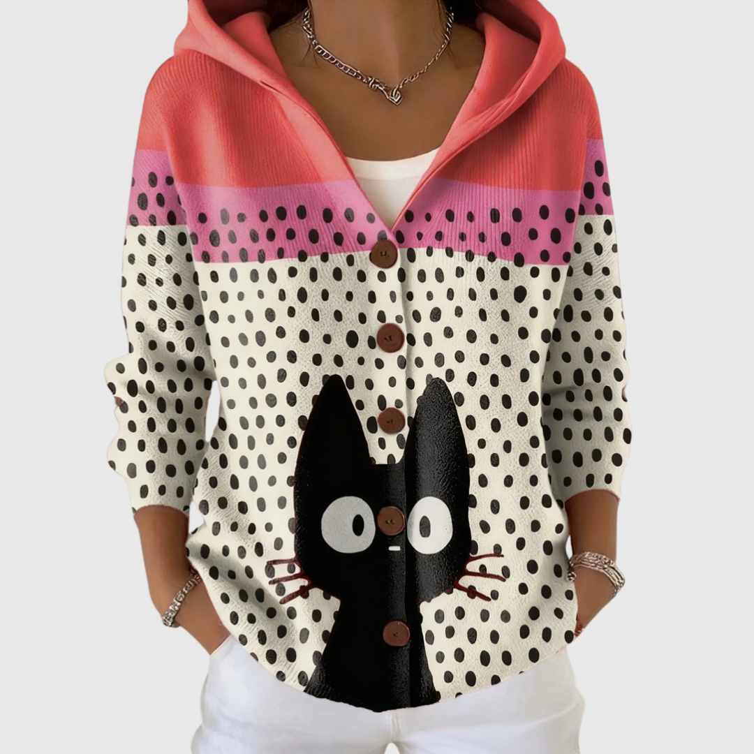 Theresa - Comfortabele gebreide cardigan met capuchon