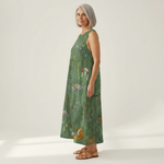 Lila - Mouwloze midi-jurk - afbeelding 3