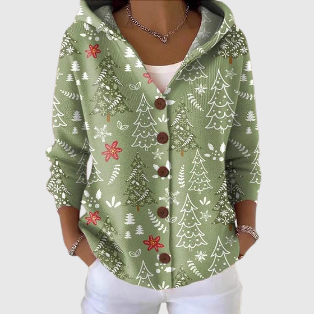 Martha - Comfortabele gebreide cardigan met capuchon