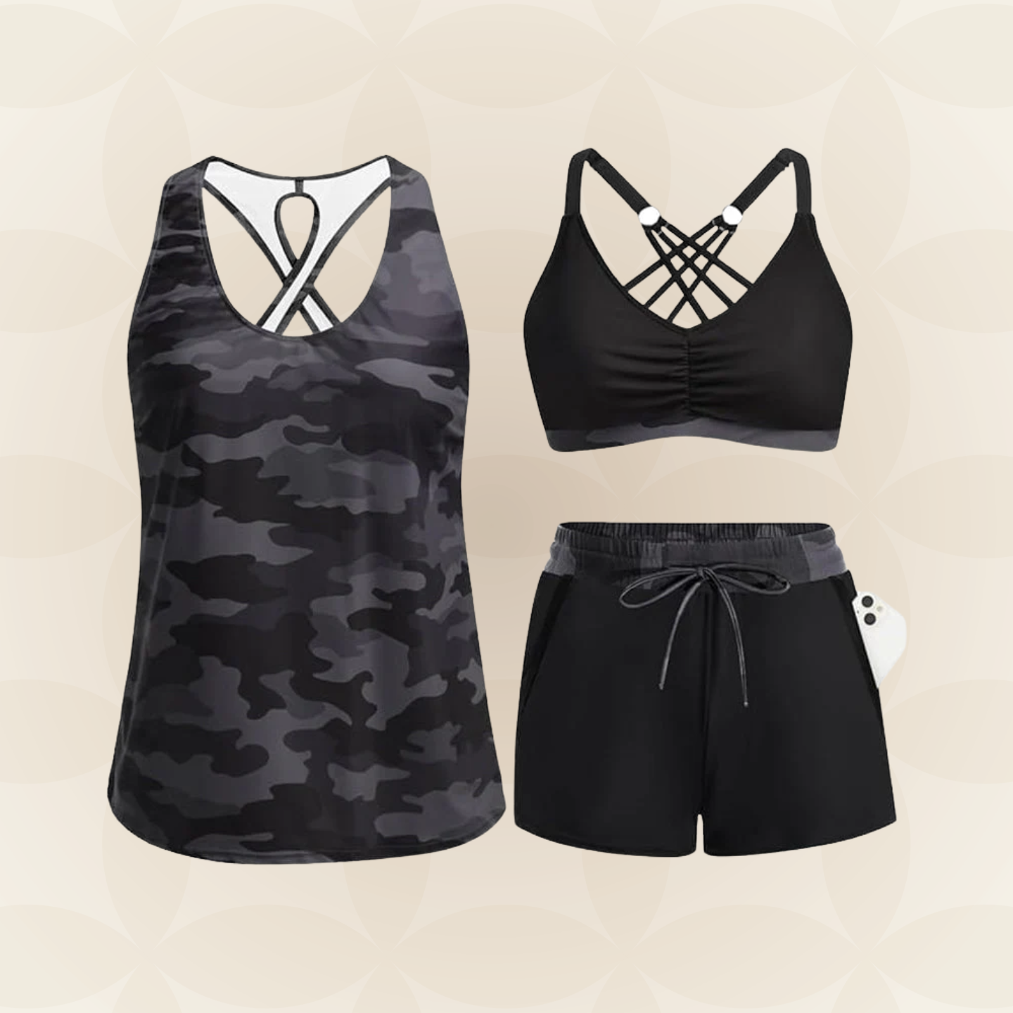 Rosalie | Badmodeset met koordsluiting