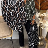 Casual blouse met lange mouwen en print