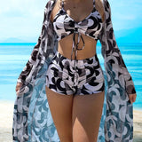 Janneke | 3-delig Bikini Set met Print