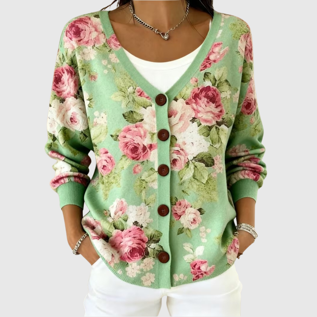 Rosa - Comfortabele gebreide cardigan met knopen
