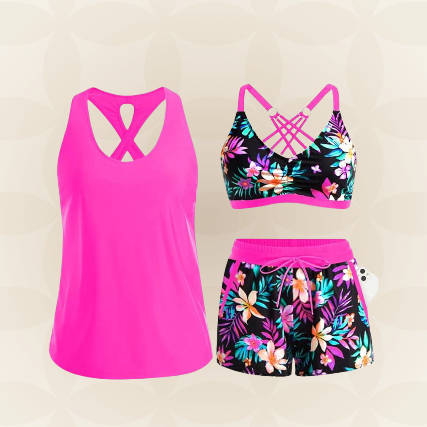 Rosalie | Badmodeset met koordsluiting