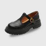 Luisa - Vintage schoenen met T-band - Zwart