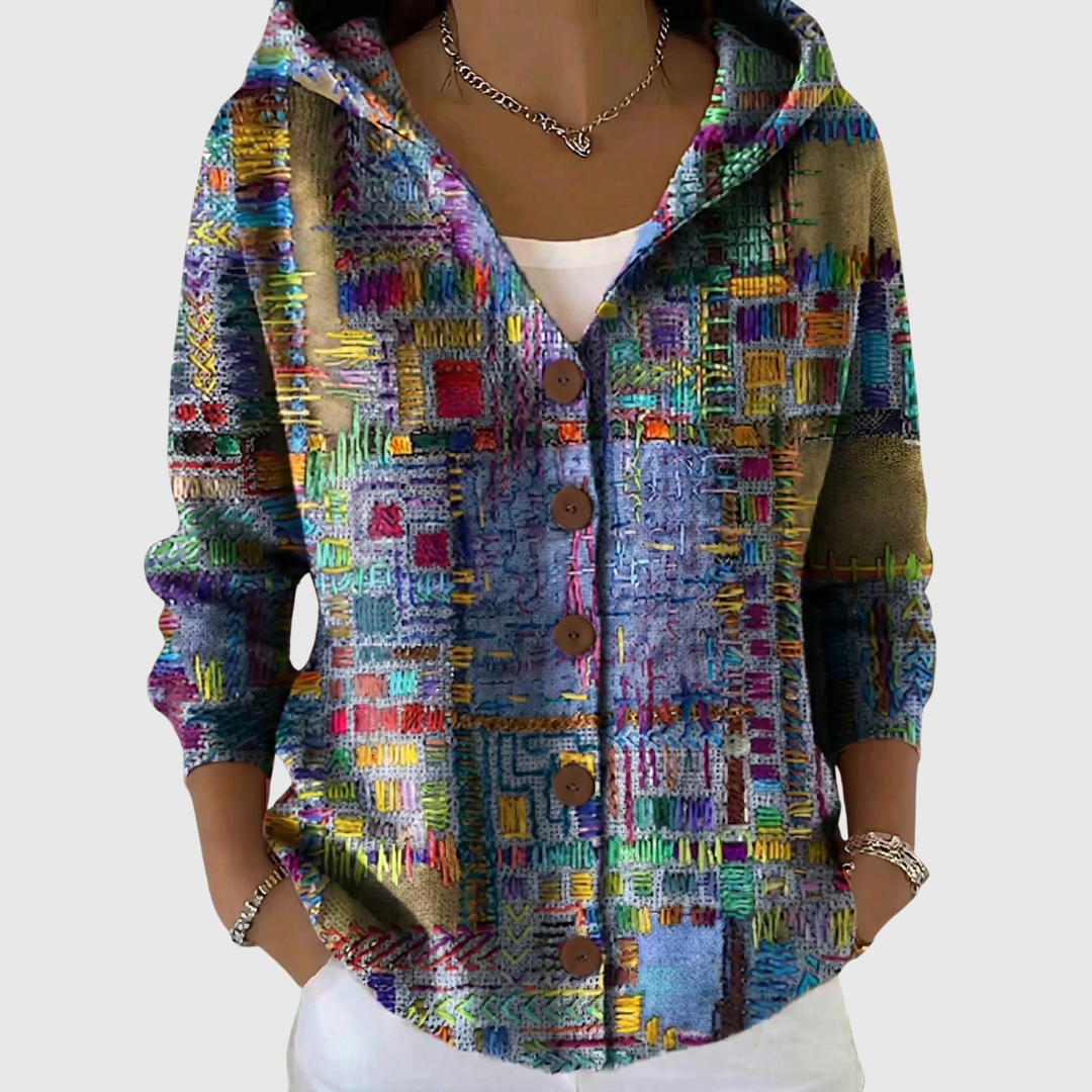 Charlotte - Comfortabele gebreide cardigan met capuchon
