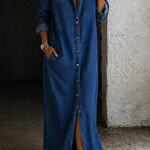 Thirza - Denimjurk met knoopsluiting - afbeelding 7