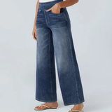 Comfortabele jeans met hoge taille