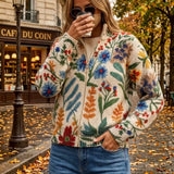Birgit - Vest met botanisch bloemenpatroon - afbeelding 7