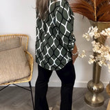 Casual blouse met lange mouwen en print