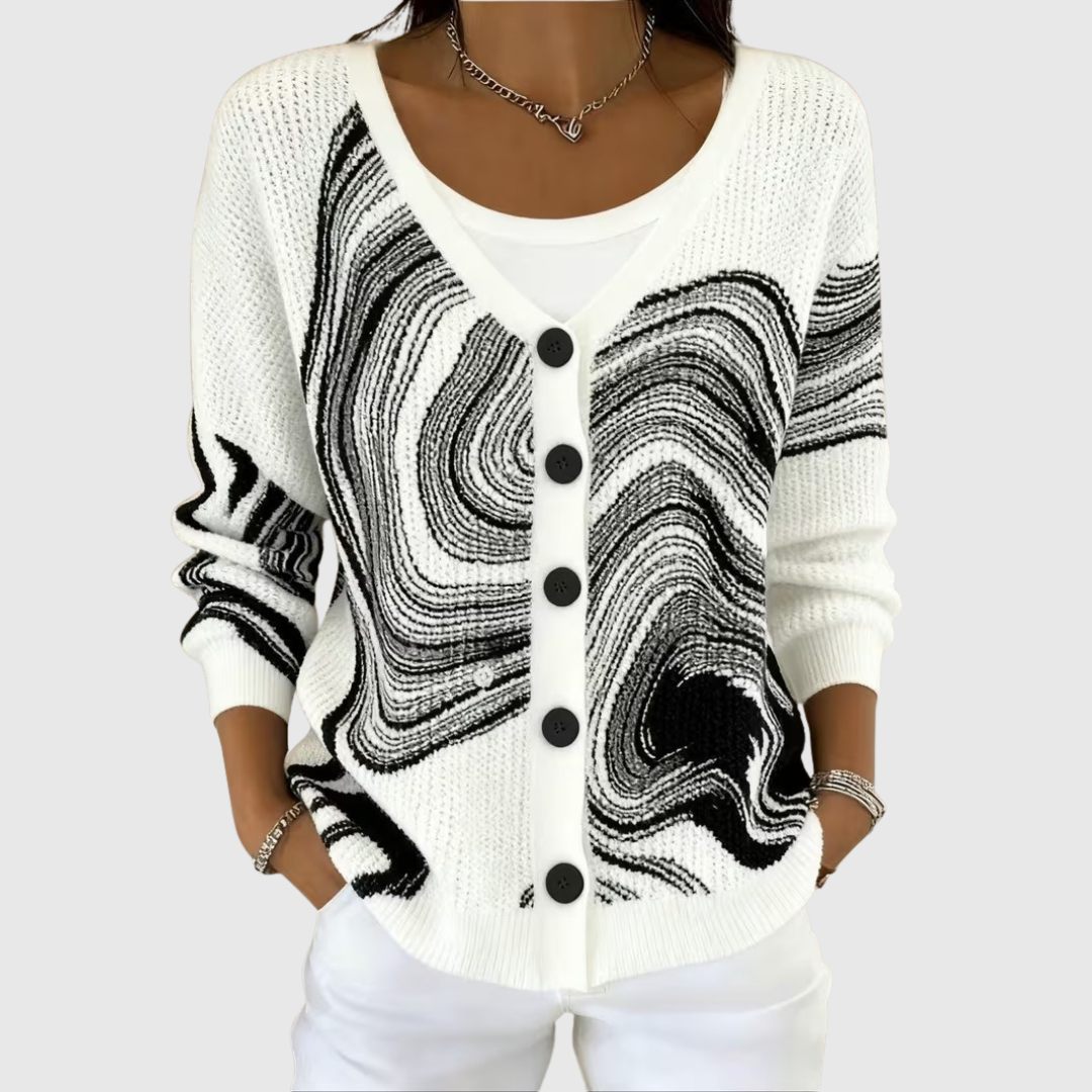 Lena - Comfortabele gebreide cardigan met knopen