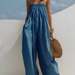 Bertha - Denim jumpsuit met wijde pijpen - afbeelding 6