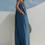 Bertha - Denim jumpsuit met wijde pijpen - afbeelding 3