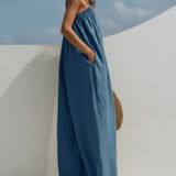 Bertha - Denim jumpsuit met wijde pijpen - afbeelding 3
