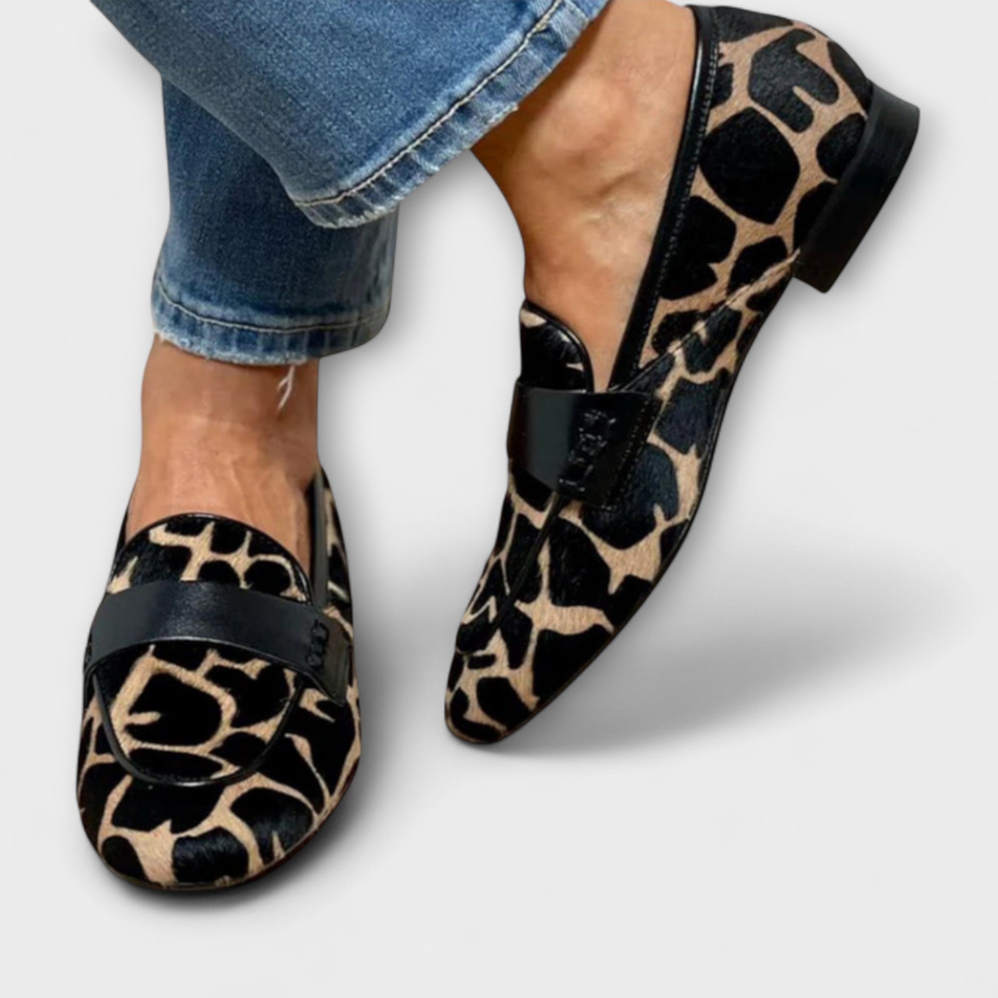 Stientje - Mocassins met luipaardprint - afbeelding 2