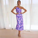 Esmée | Elegante maxijurk met bloemenprint