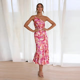 Esmée | Elegante maxijurk met bloemenprint