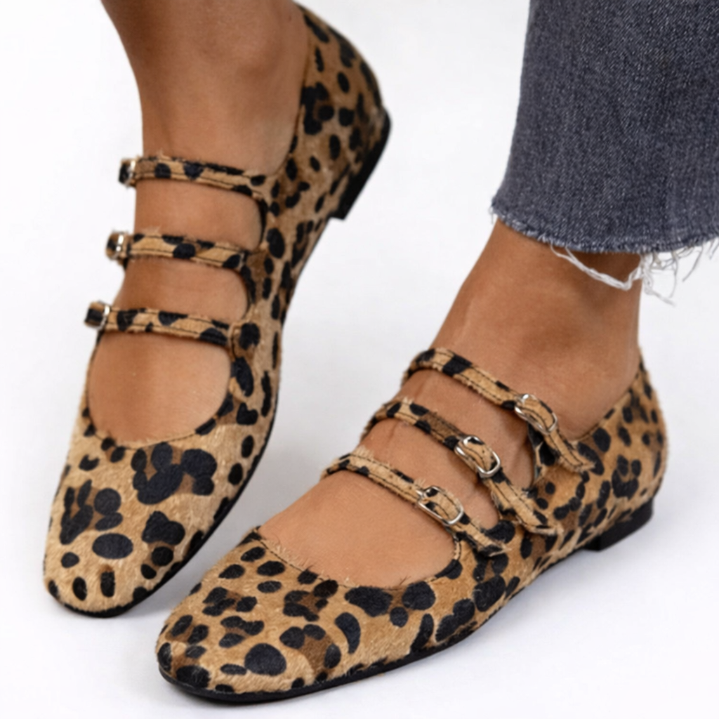 Angelie - Schoenen met luipaardprint