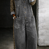 Kim - Denim jumpsuit - Grijs